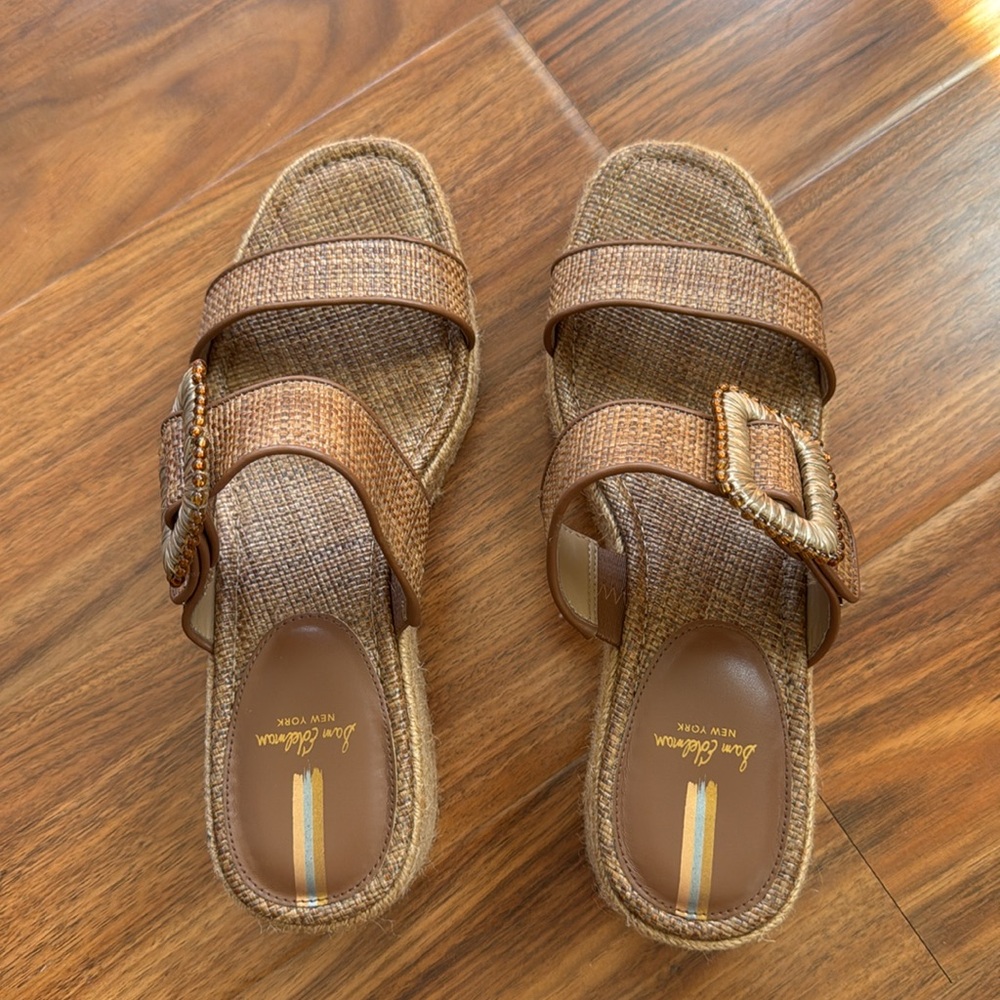 Sam Edelman Chase Beaded Buckle Espadrille Sandals - Picture 2 of 10